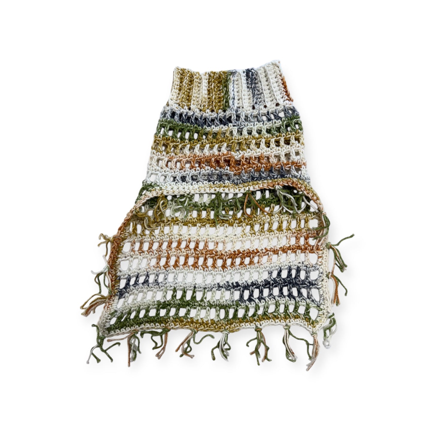 Crochet Dog Poncho - Woodland Harmony