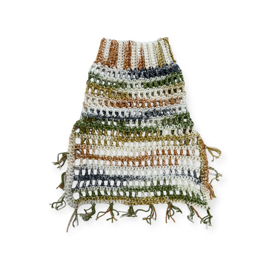 Crochet Dog Poncho - Woodland Harmony