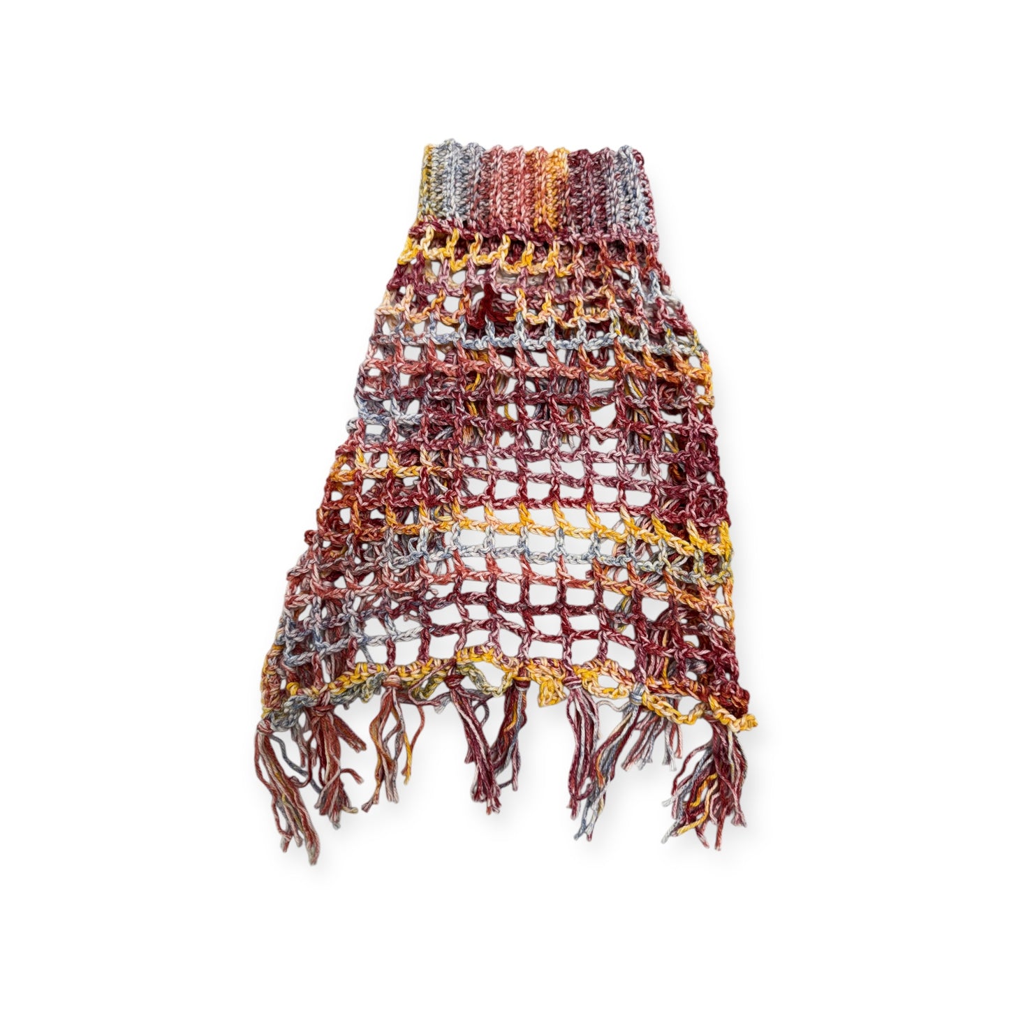 Crochet Dog Poncho - Rustic Charm