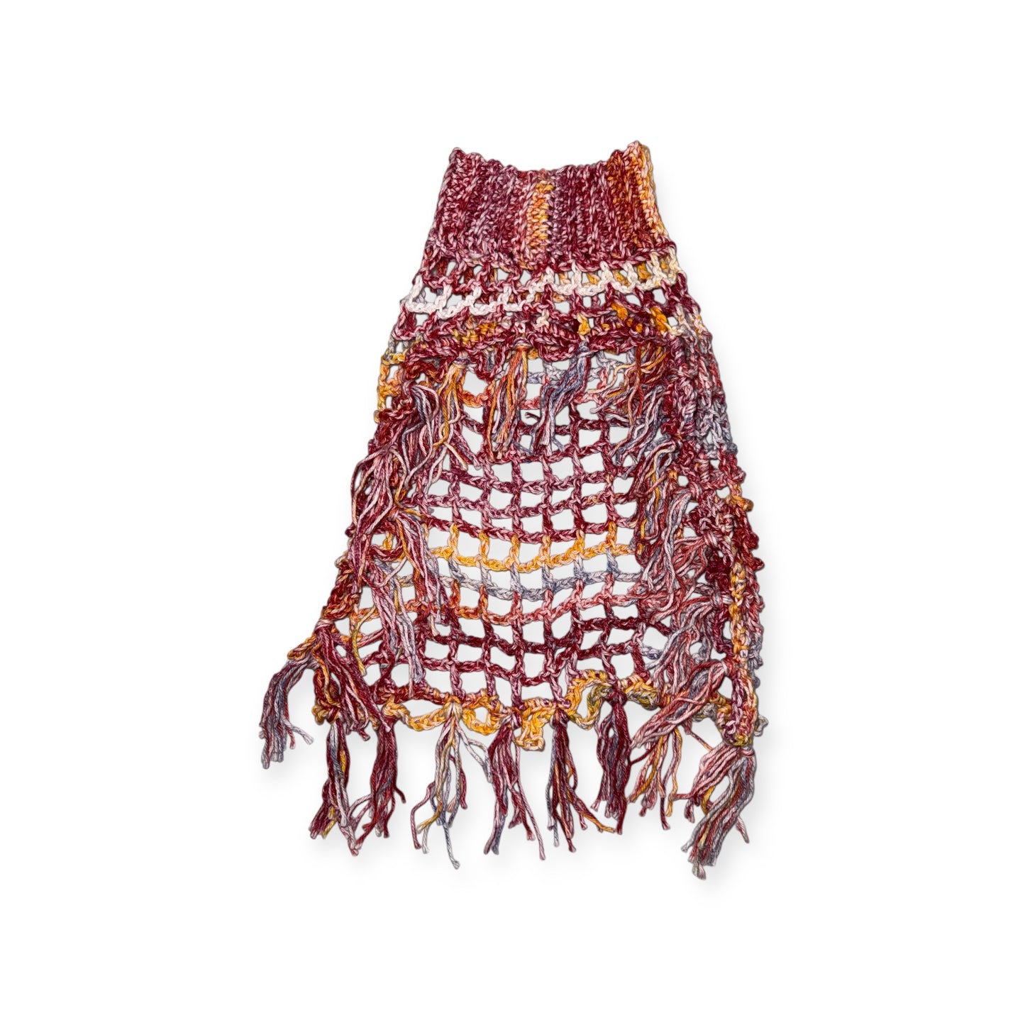 Crochet Dog Poncho - Rustic Charm