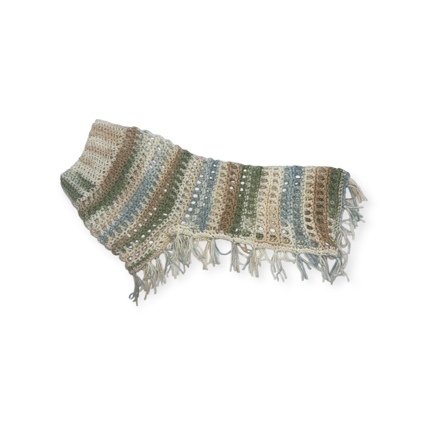Crochet Dog Poncho - Forest Whisper