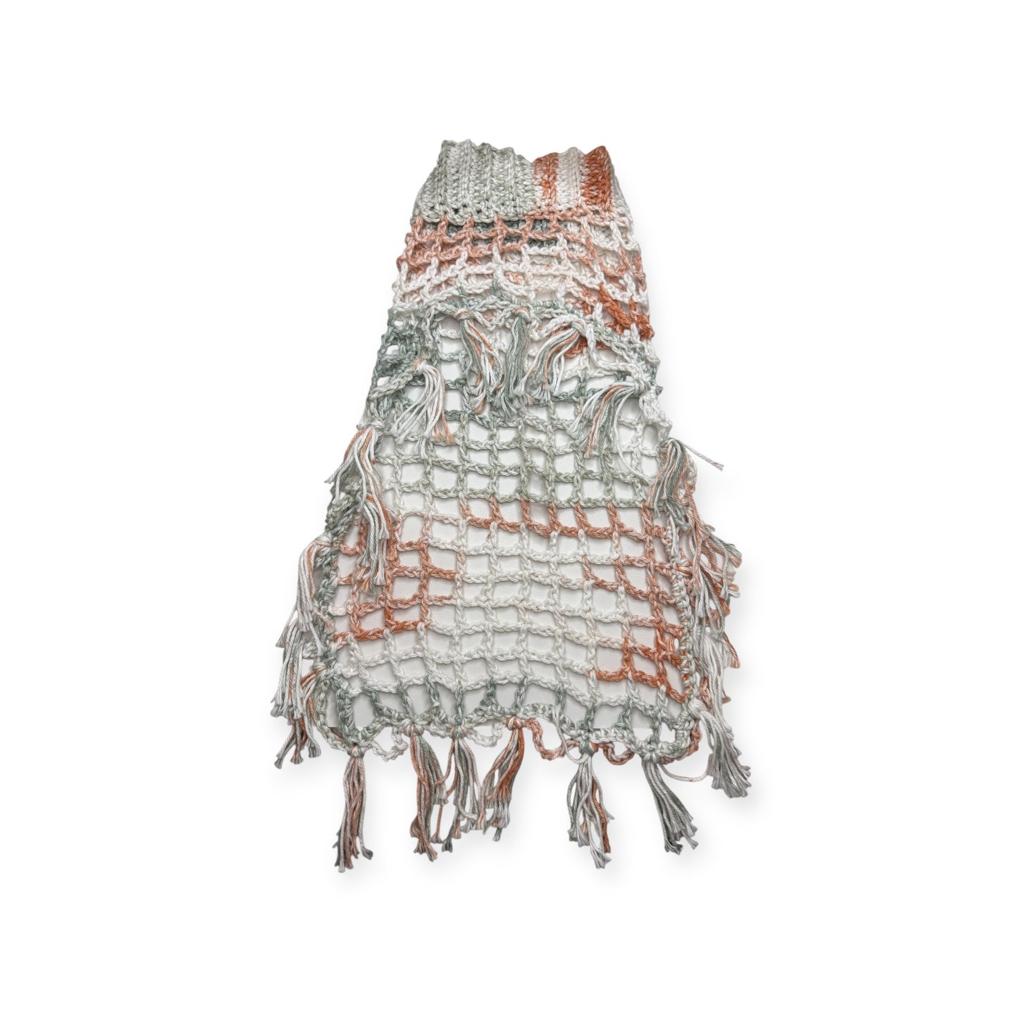 Crochet Dog Poncho - Seafoam Party