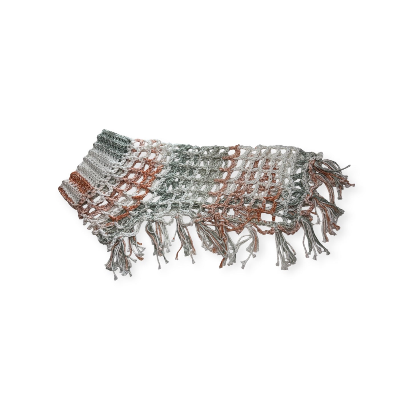Crochet Dog Poncho - Seafoam Party