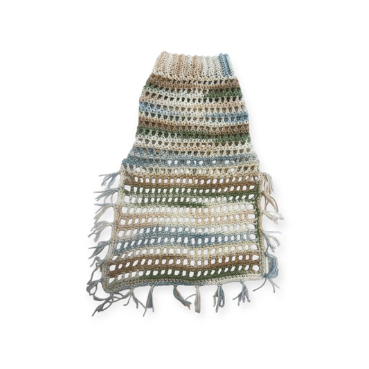 Crochet Dog Poncho - Forest Whisper