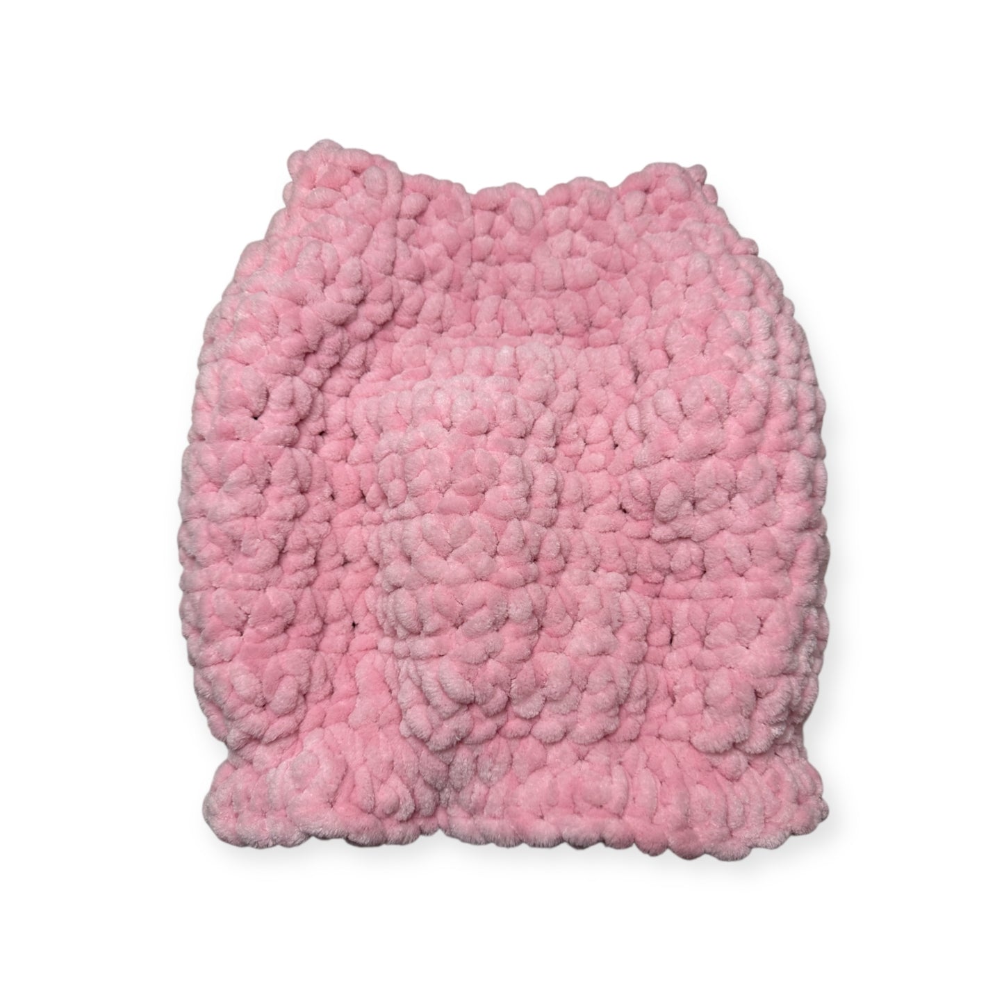 Crochet Dog Puffer - Baby Pink