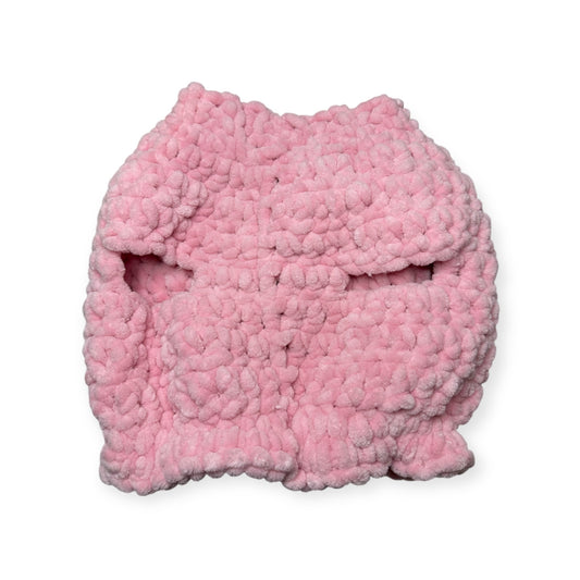 Crochet Dog Puffer - Baby Pink