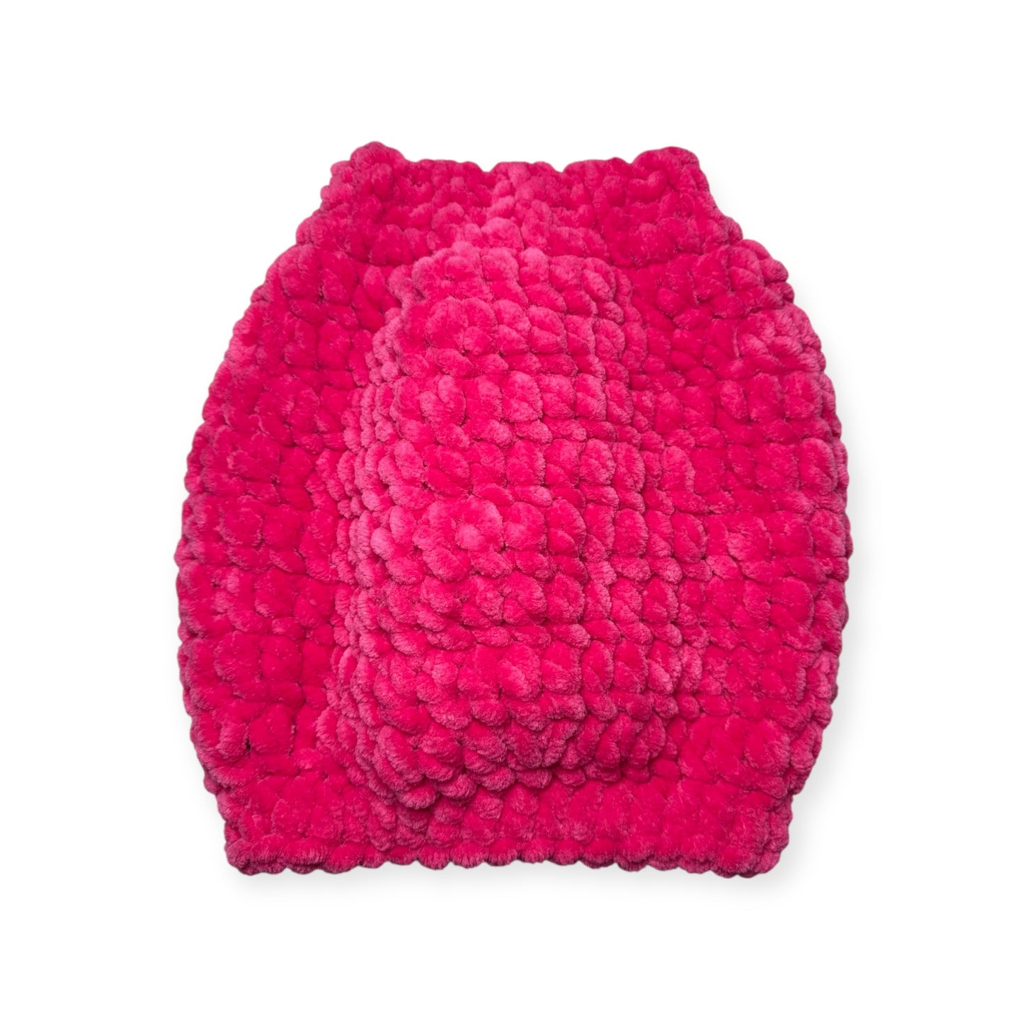 Crochet Dog Puffer - Hot Pink