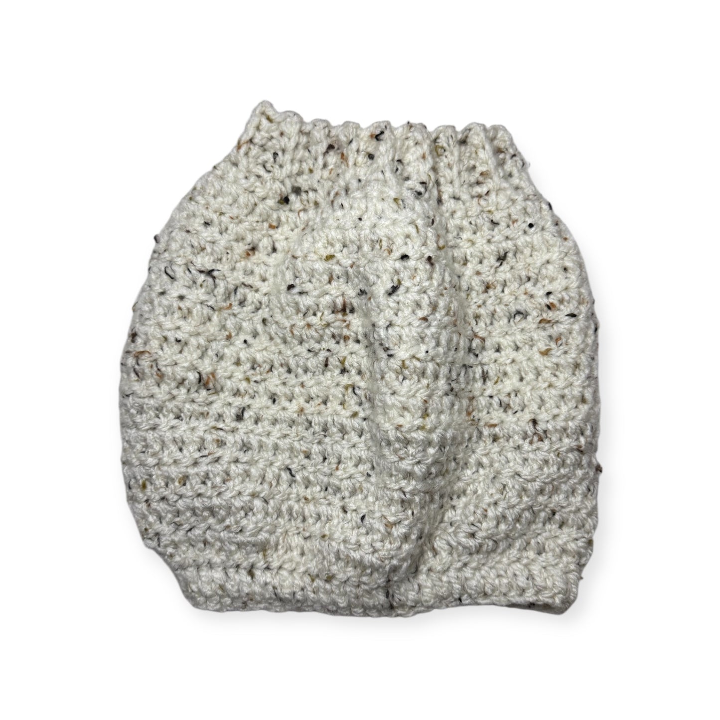 Crochet Dog Winter Sweater - Cream Tweed