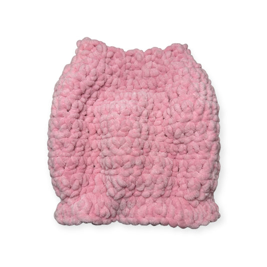 Crochet Dog Puffer - Baby Pink